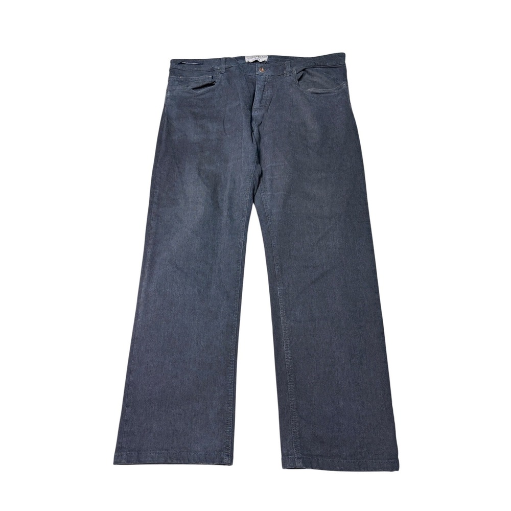Teleria Zed Cobra.19 Made in Italy Dark Blue Stretch Cotton Trousers Mens 38X29